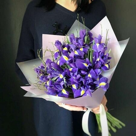 Букет из 45 ирисов