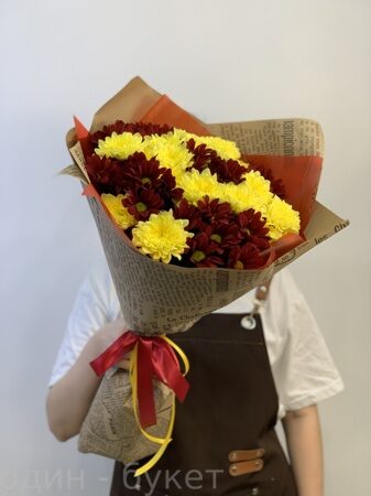 Букет из хризантем